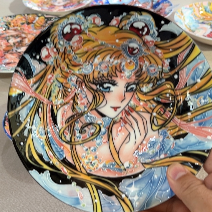 瓷片美少女战士微瑕疵深盘
