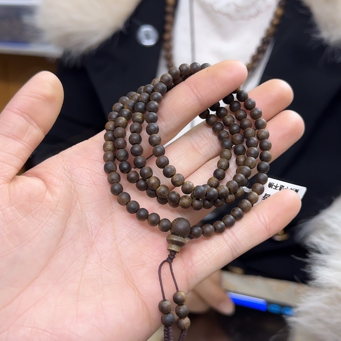 沉香木手串白棋沉水多圈 0.5-13 克多样性发一