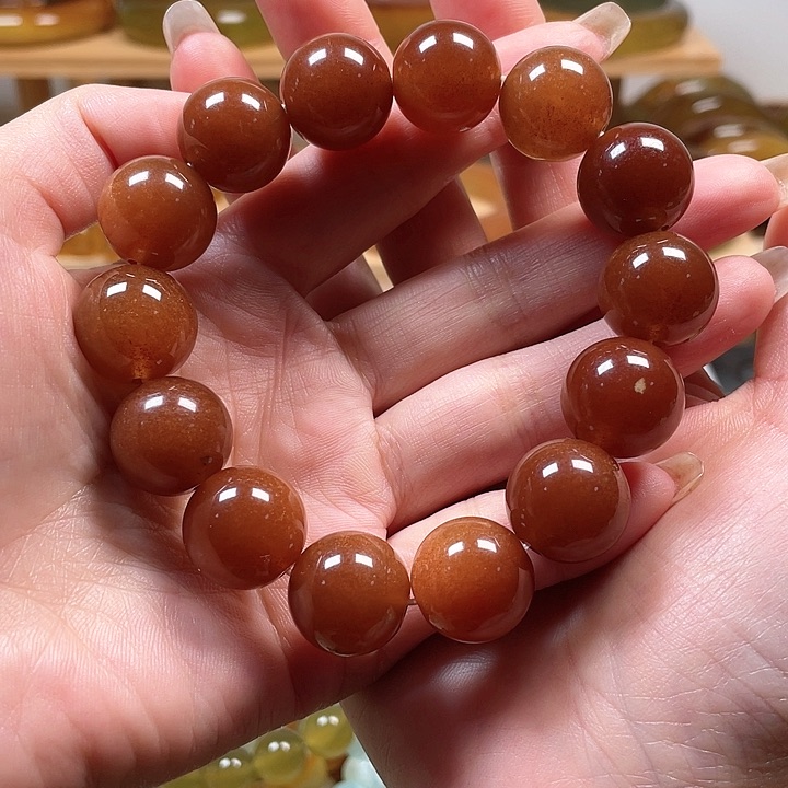 蛇纹石玉手链未镶嵌君*儿