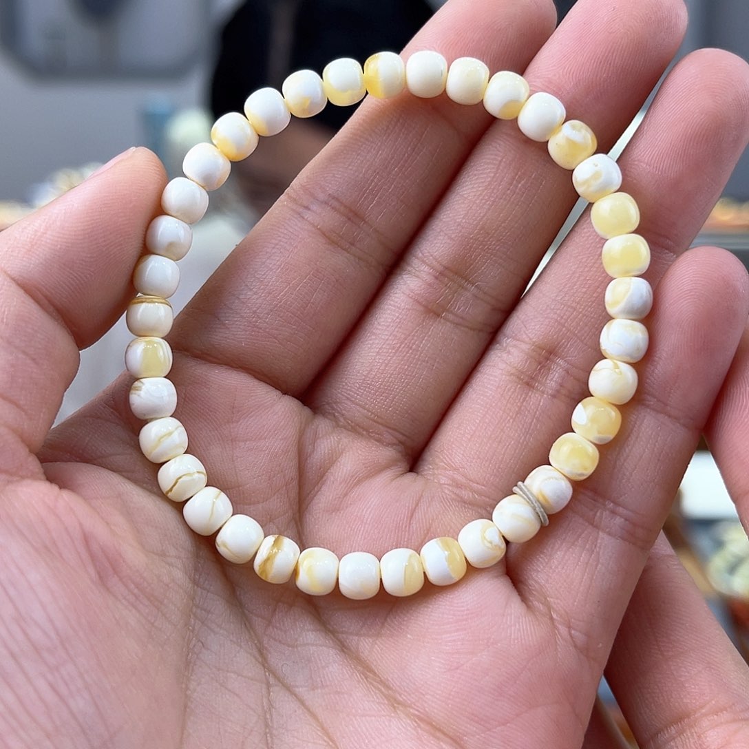 琥珀裸石未镶嵌蜜蜡手串5.5mm
