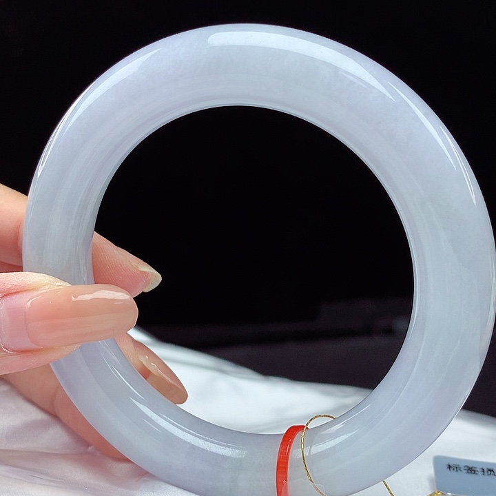 未镶嵌手镯翡翠56圆条4439