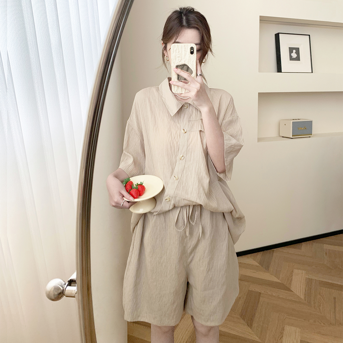 CT62孕妇产前产后两穿咖色套装L100-130 XL140