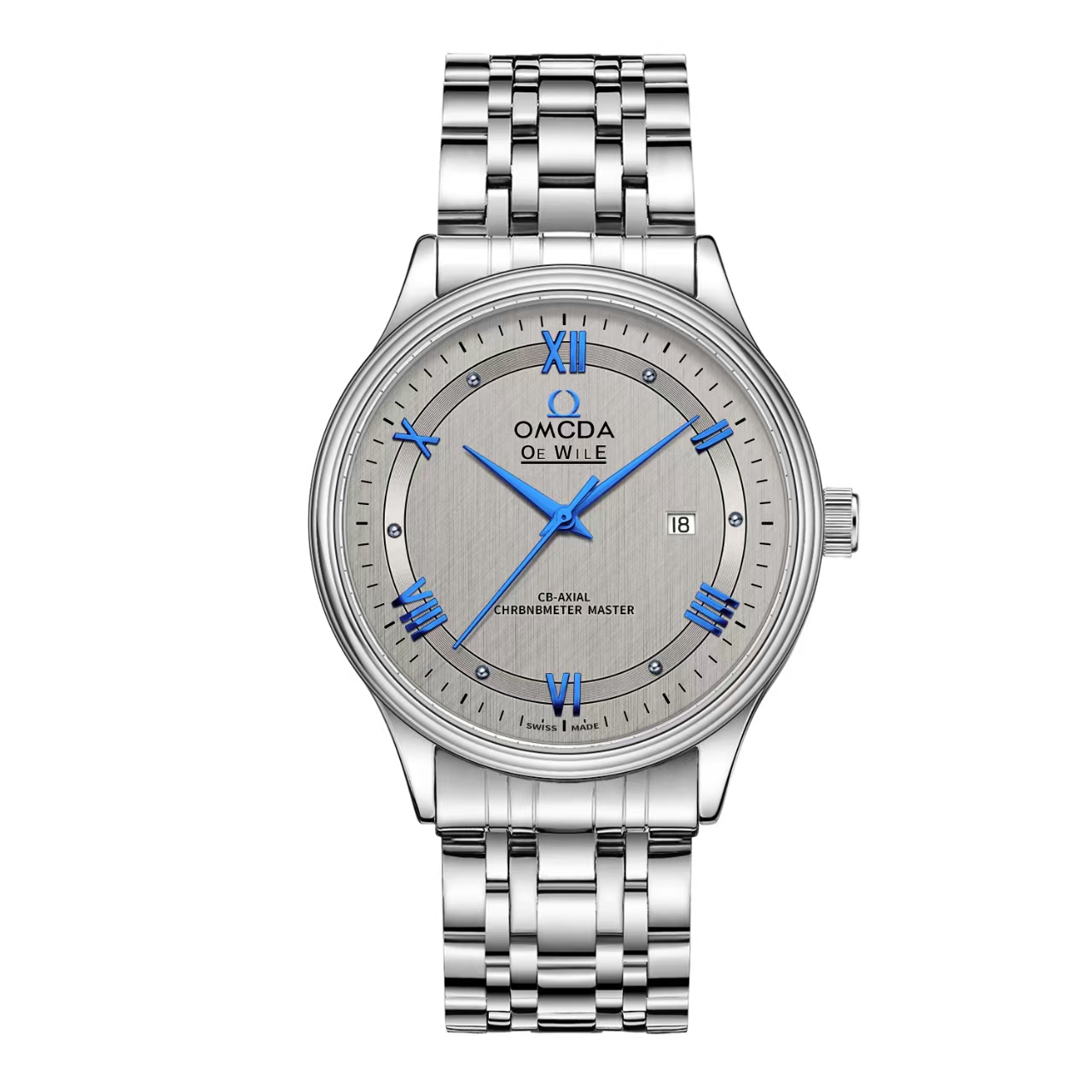 全新/OMCDA/蝶飞 系列/灰盘/全自动机械表/42MM/国内全套