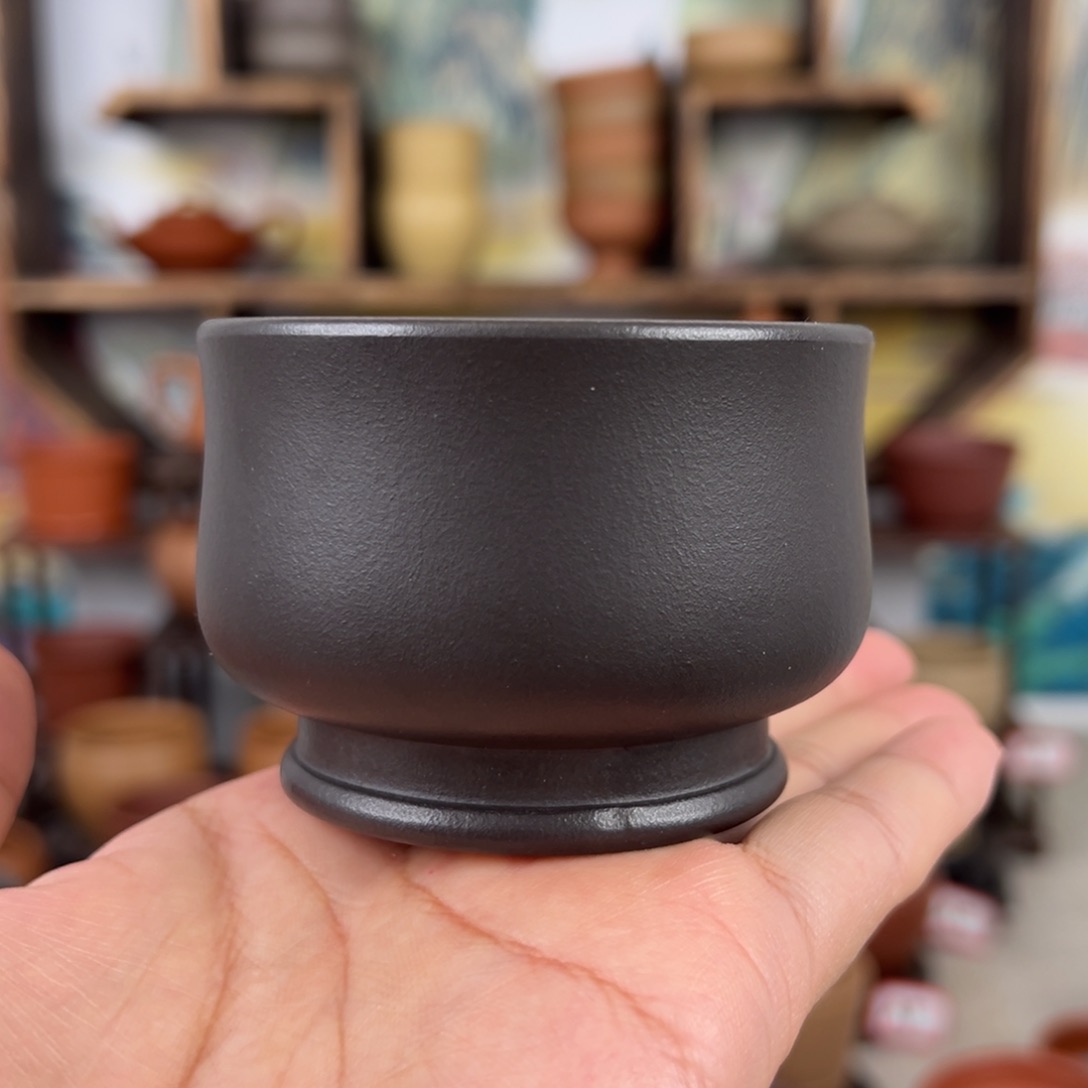 紫砂茶杯拙器甄选，纯原本矿。