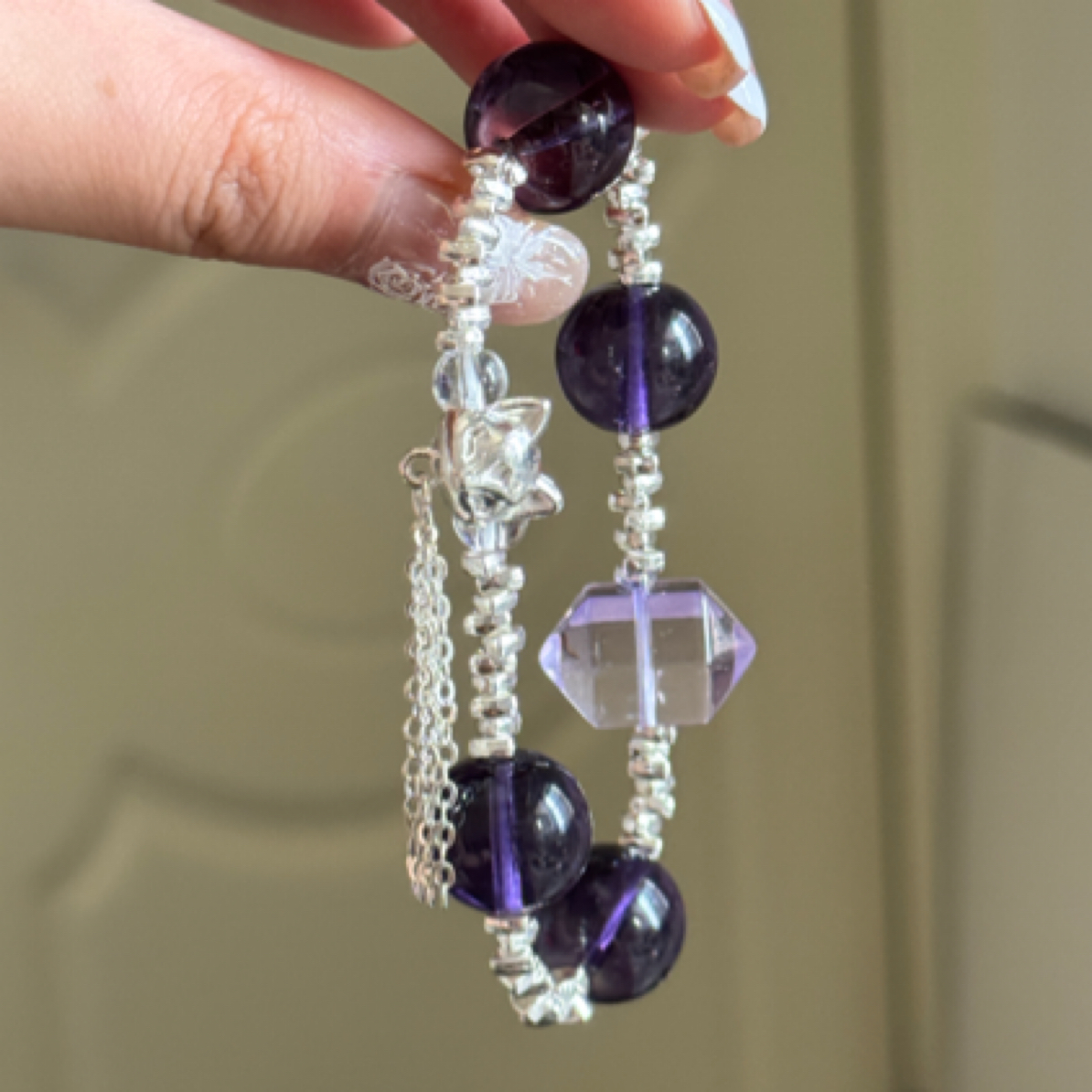 合金琉璃手链 橙心手作｜琉璃手串弹力绳手作新中式风古风