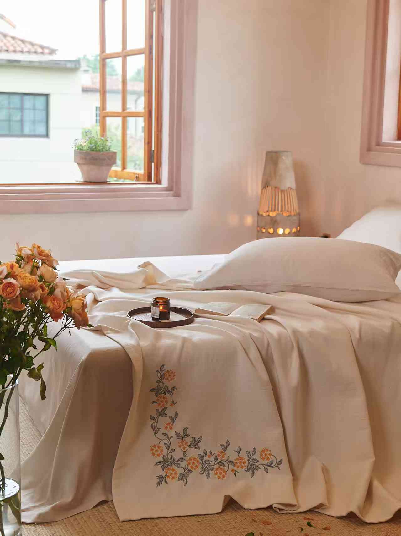 【栀子花】高端定制原生罗布麻舒适透气卧室多功能床盖1.5/2可机洗