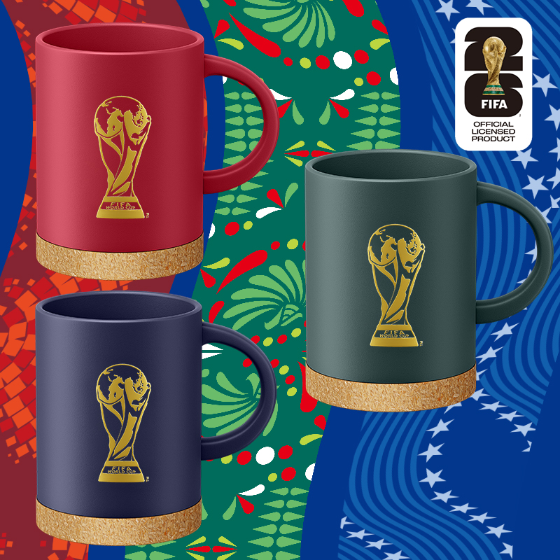 FIFA国际足联2026世界杯举办国软木杯足球周边正版世界杯周边杯子