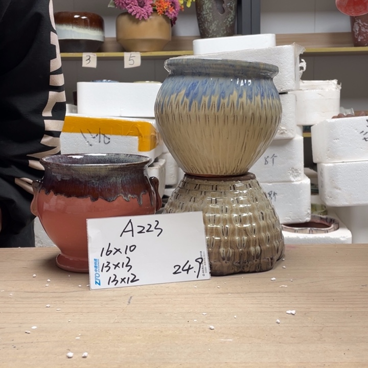 粗陶多肉花盆微瑕223