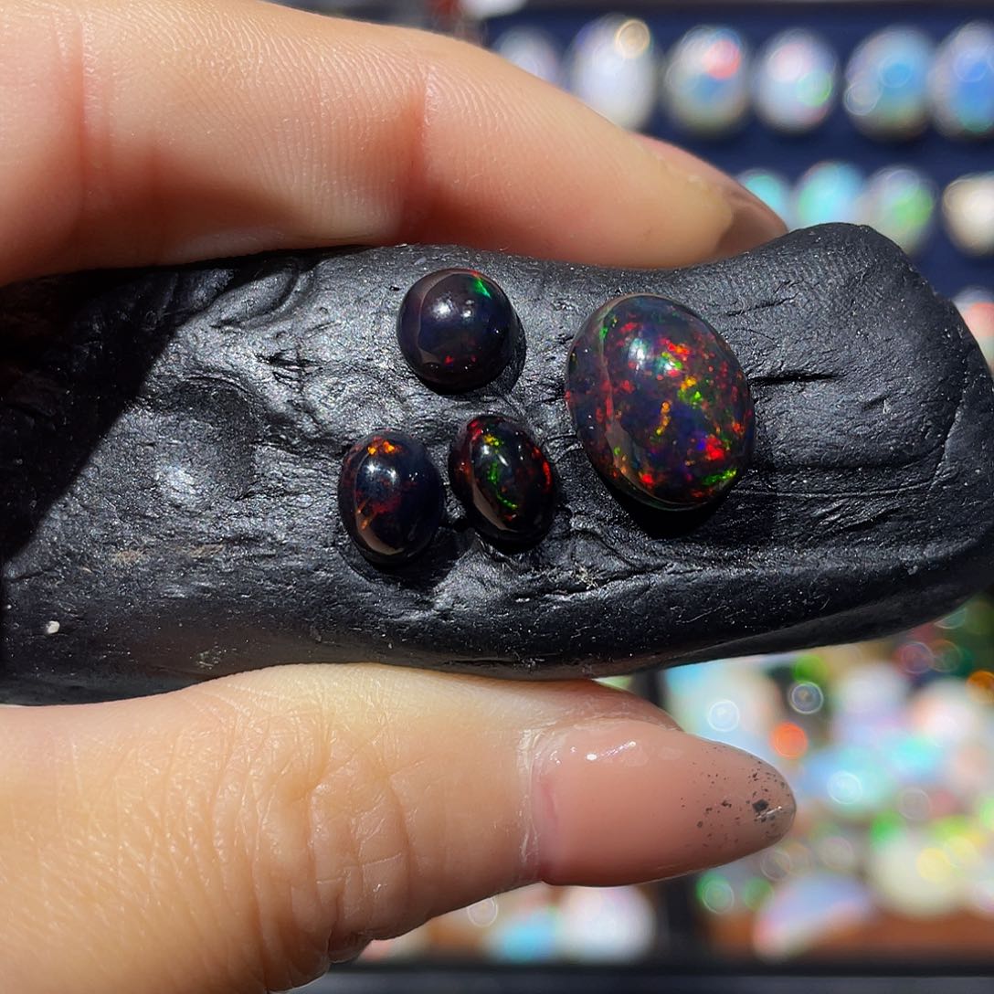 欧泊欧泊裸石定制银S925镶嵌海*