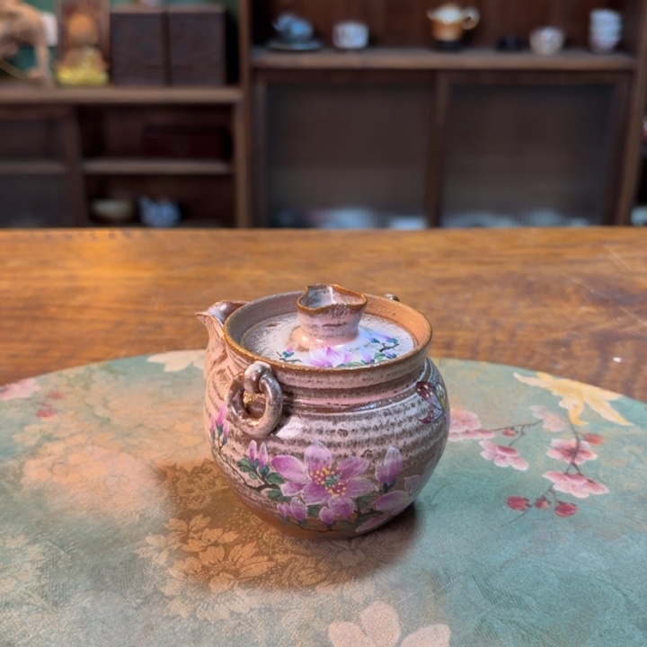 柴烧纯手工手绘陶瓷