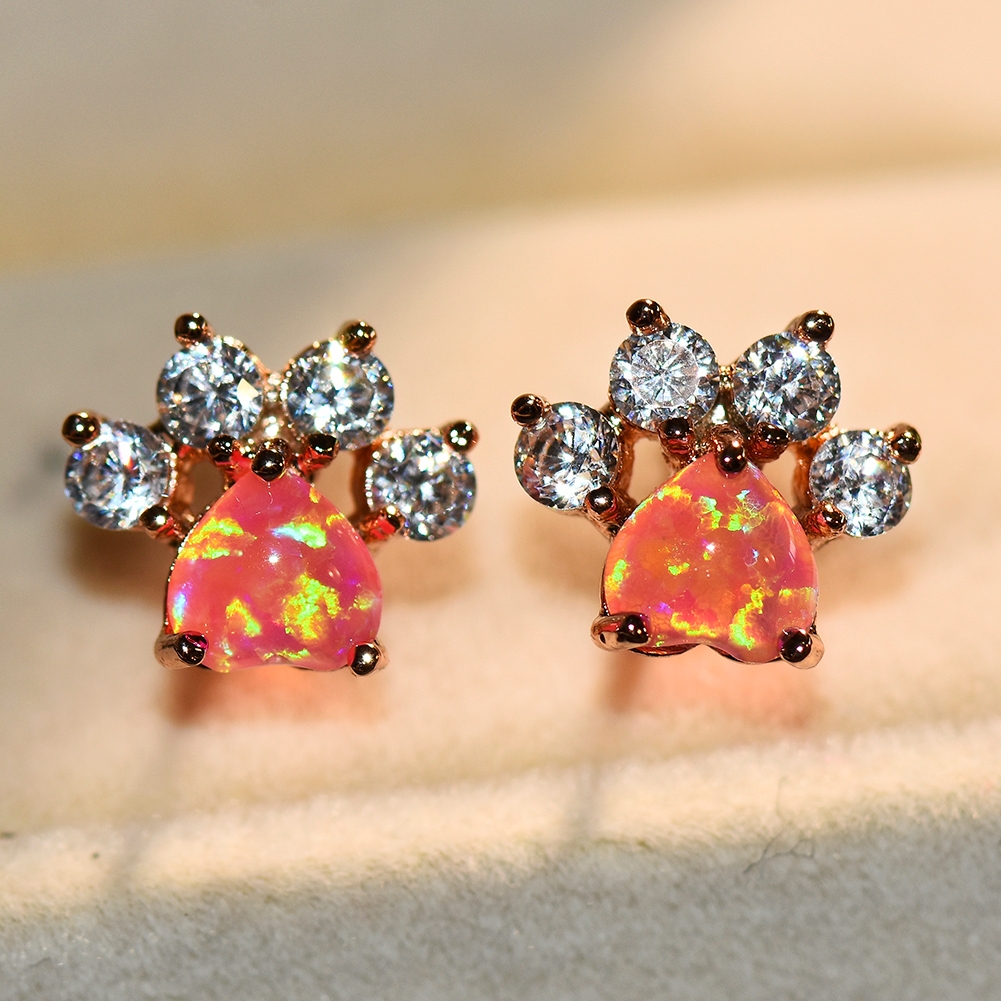 9023【原创欧泊opal系列】设计师款耳饰