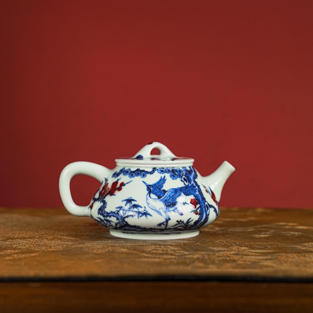 阳春白雪松鹤延年壶