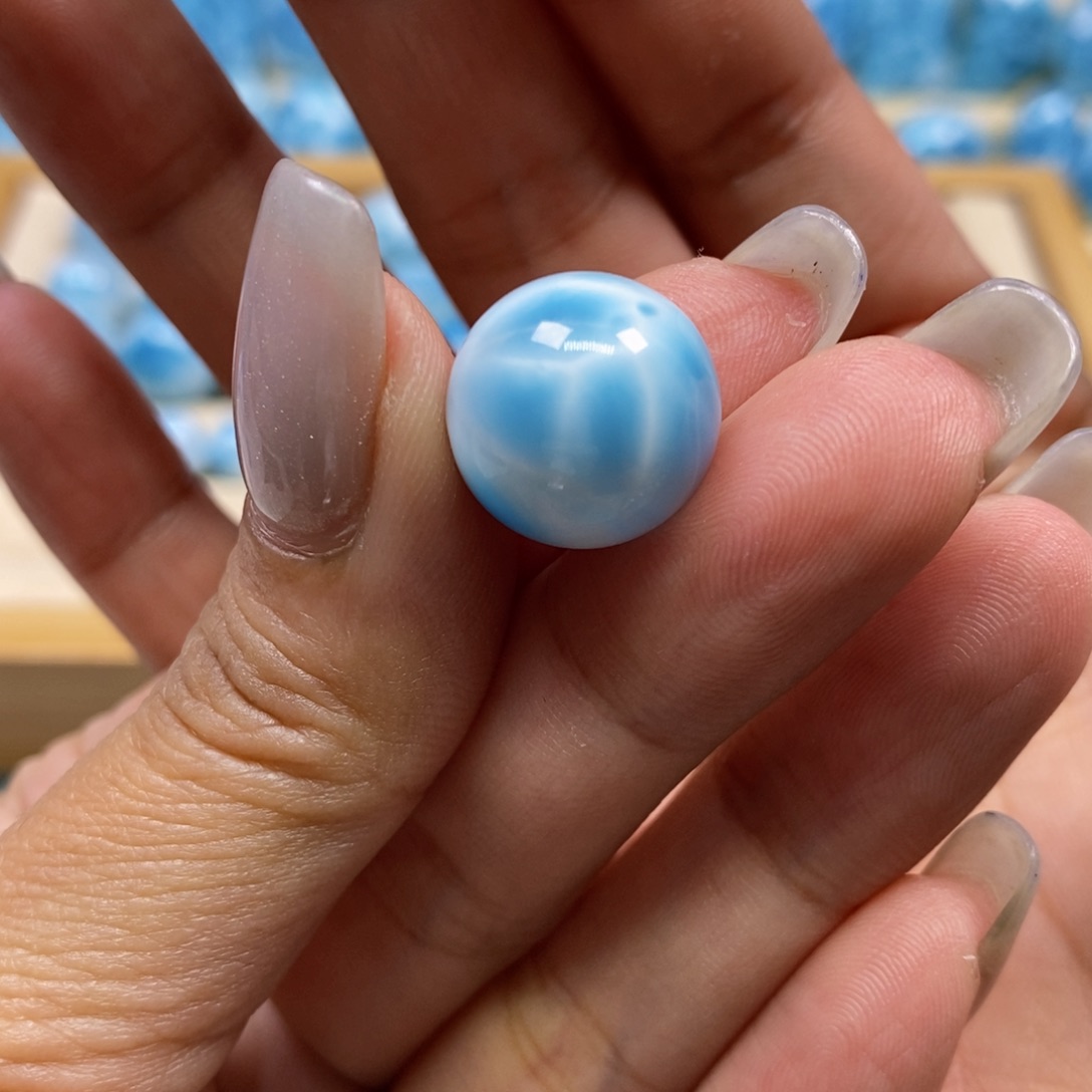 针钠钙石（海纹石）未镶嵌颈饰雷*晴