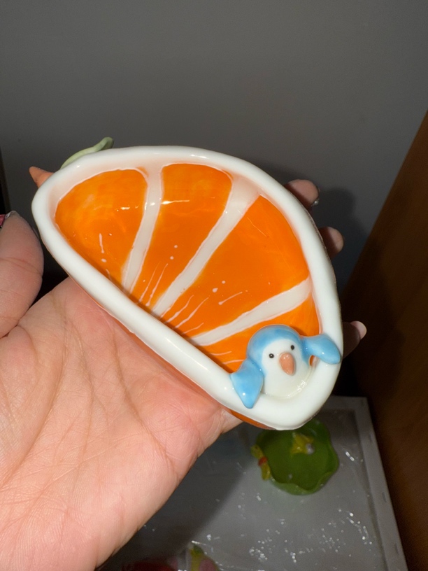 大橘大利半圆碗蓝和尚
