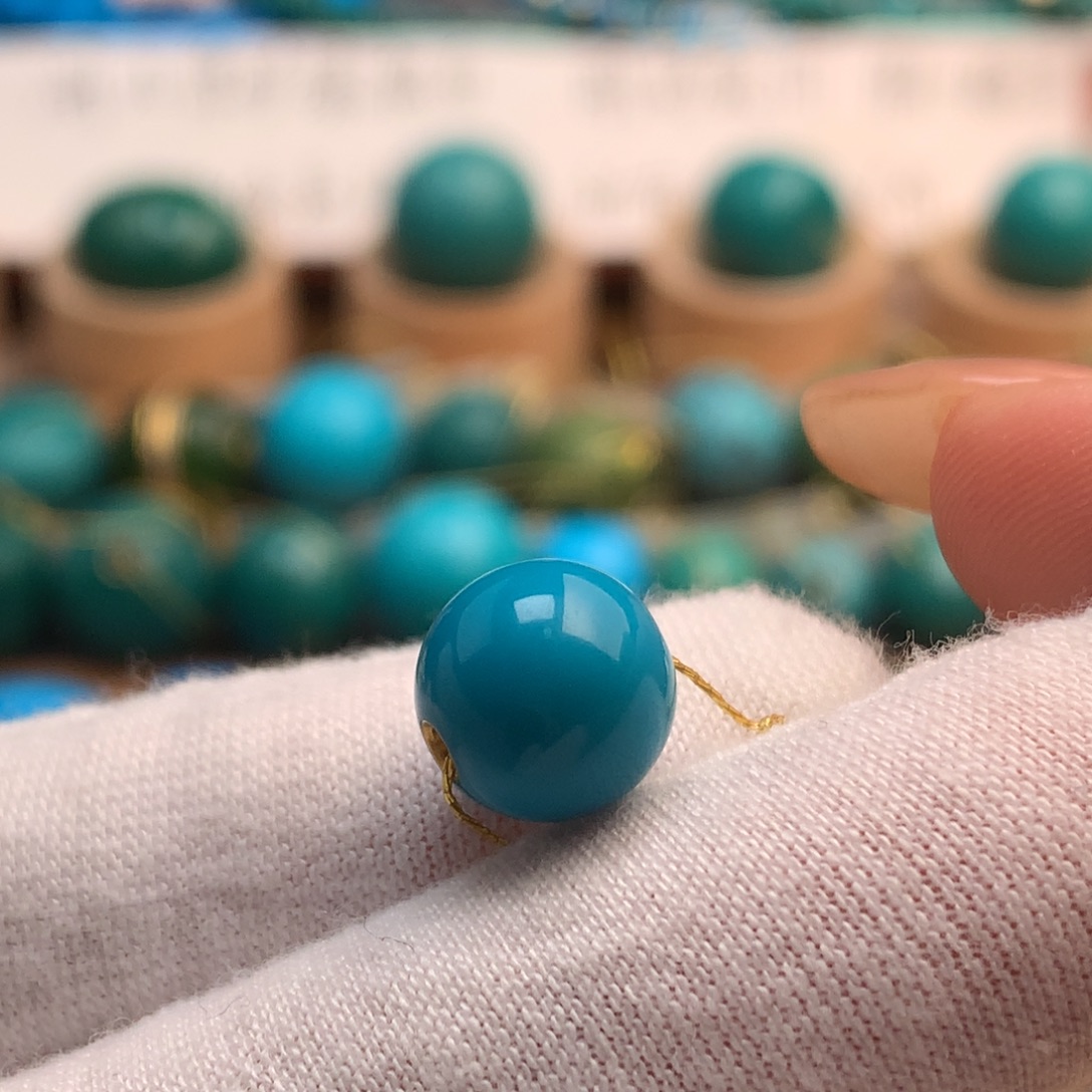 绿松石未镶嵌挂件10mm