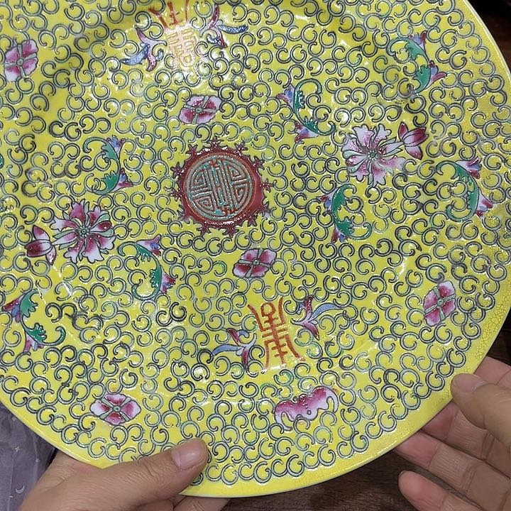 国***国景德镇大盘子一片直径26