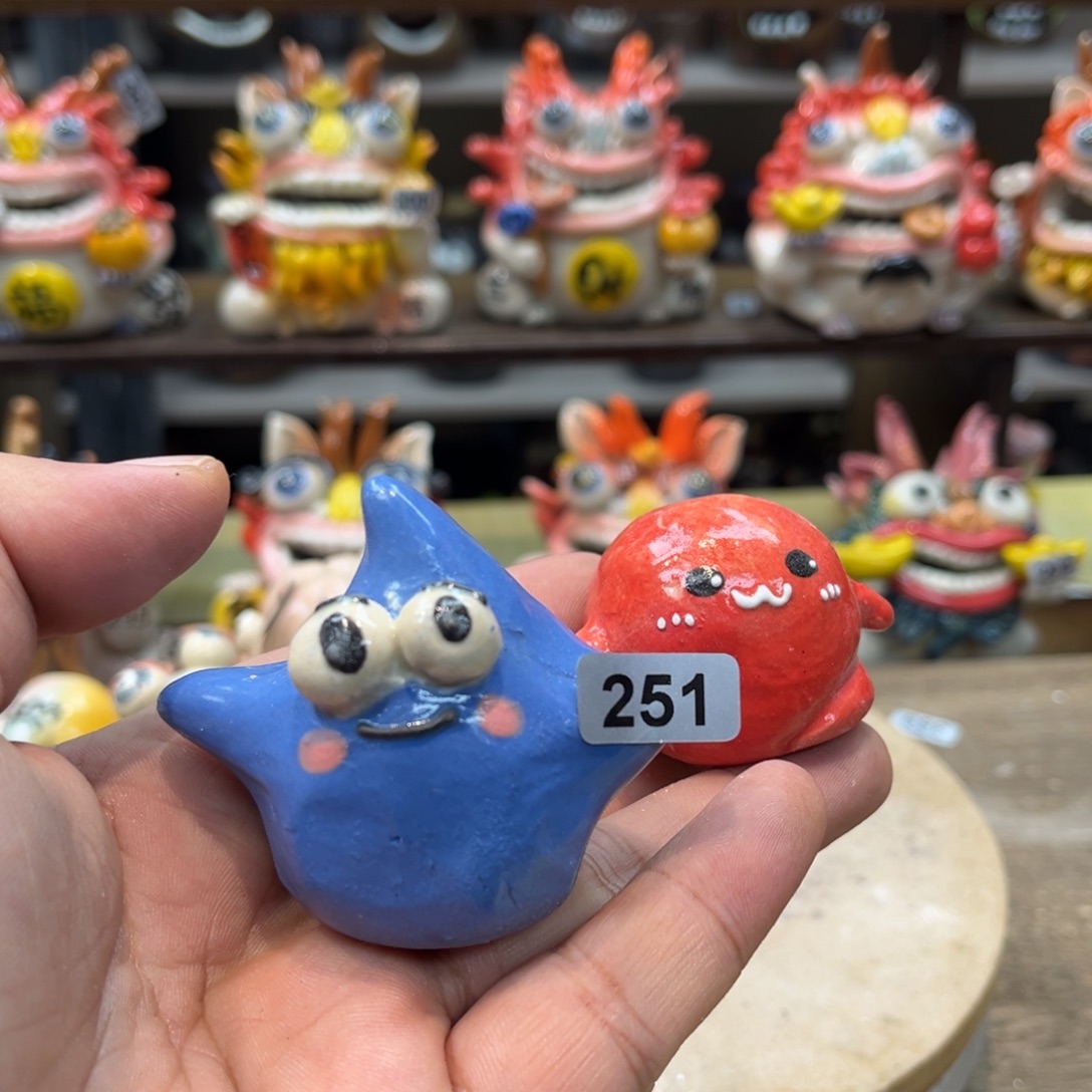 摆件纯手工抽象陶瓷摆件福利组合251