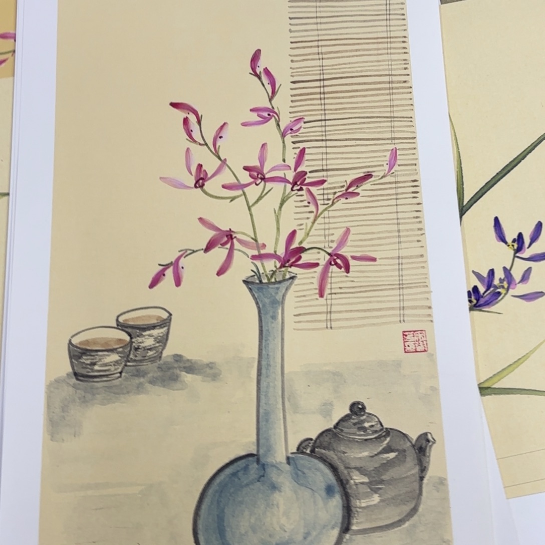 国画30-50卡纸作品艺