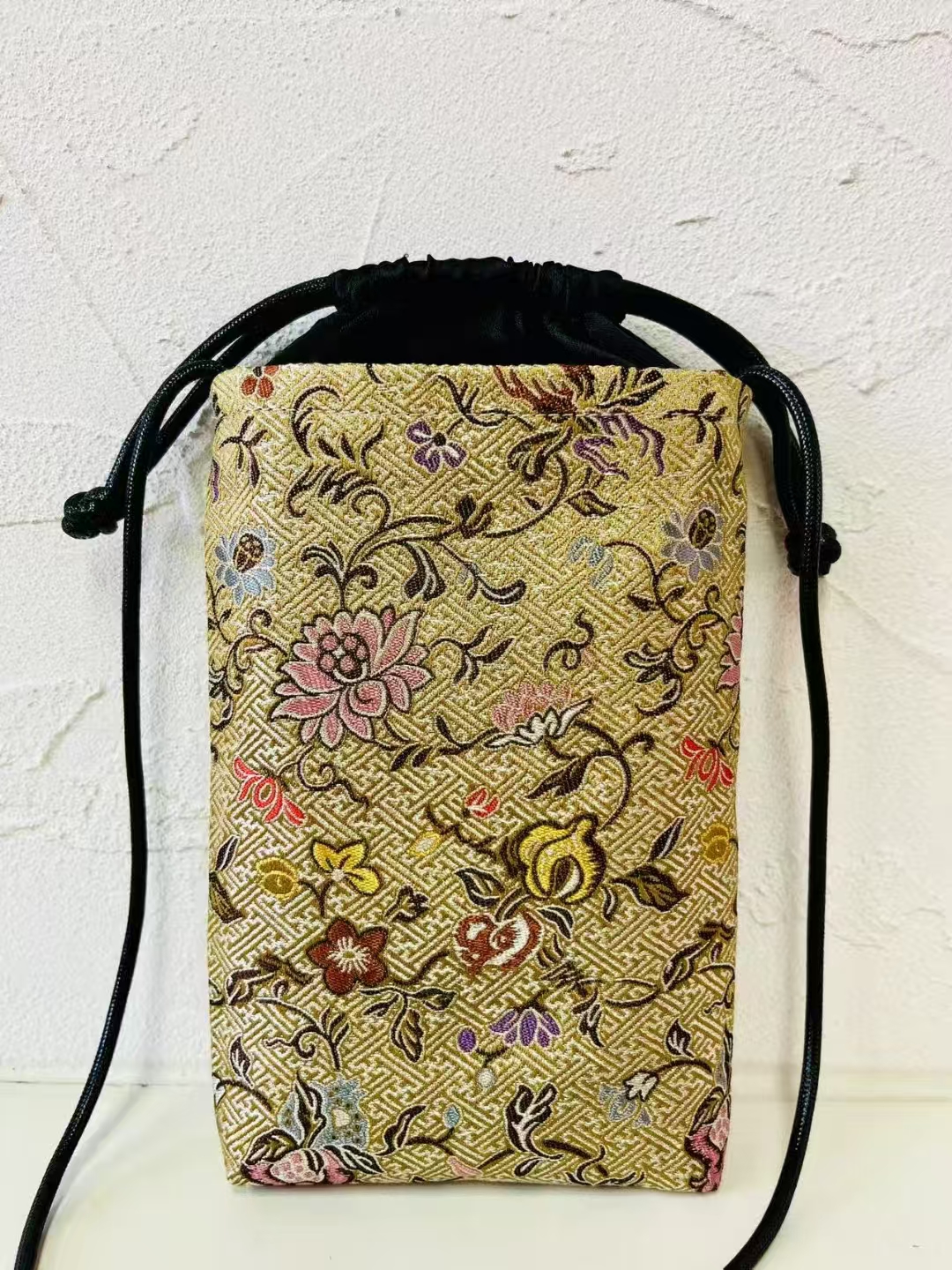 新中式手机包宋锦新国风斜跨小包女包