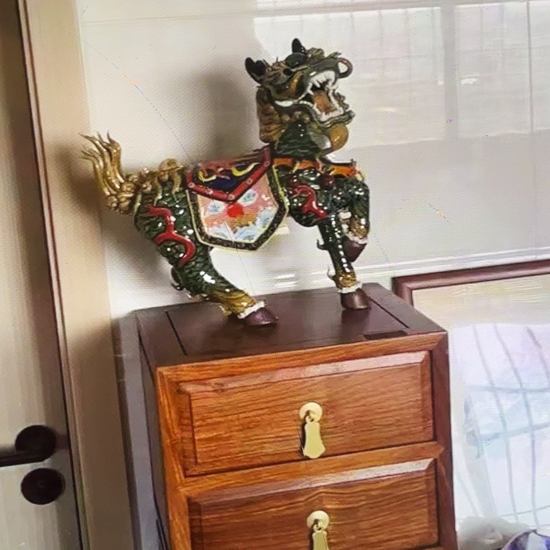 陶瓷一对麒麟精品精品