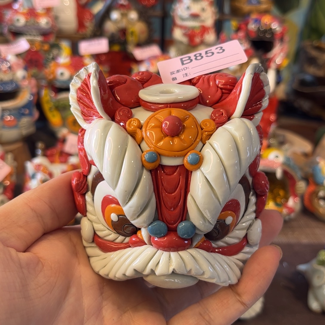 鹏***哥泥塑纯手工茶宠摆件