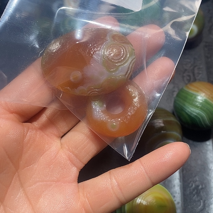 腊***梅玛瑙/玉髓合金颈饰