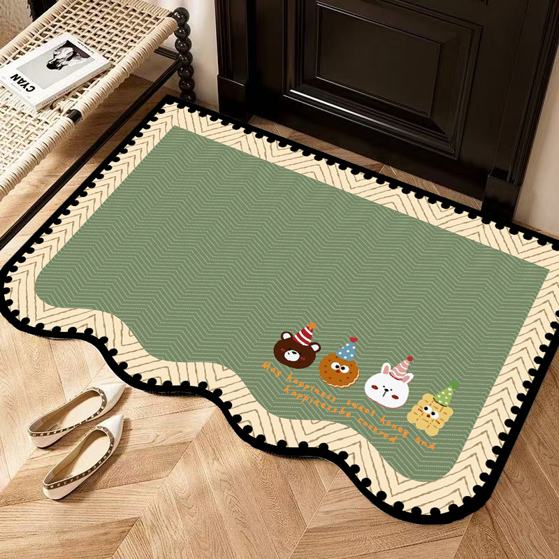 入户门初晨派对硅藻泥吸水地垫脚垫防滑垫洗手间门口入户进门速干