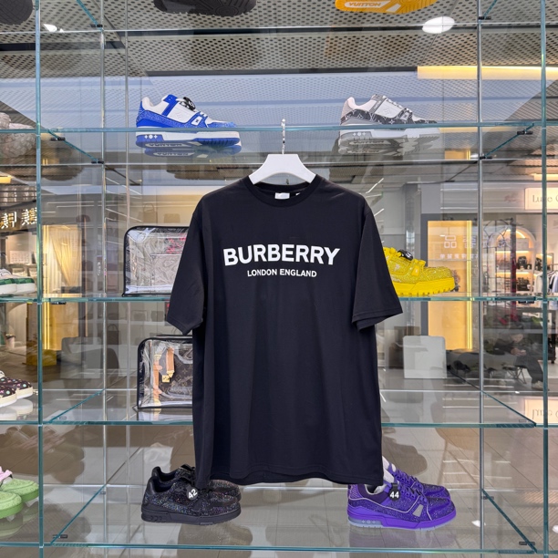 未使用 BURBERRY/博柏利 XXL码Burberry 伦敦标语短袖T恤 0575