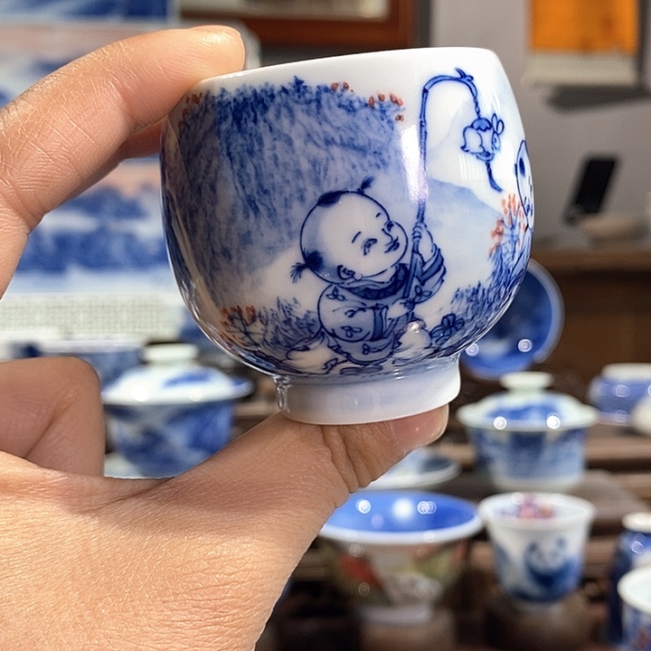 杯景德镇手工手绘陶瓷，高亮兴老师作品