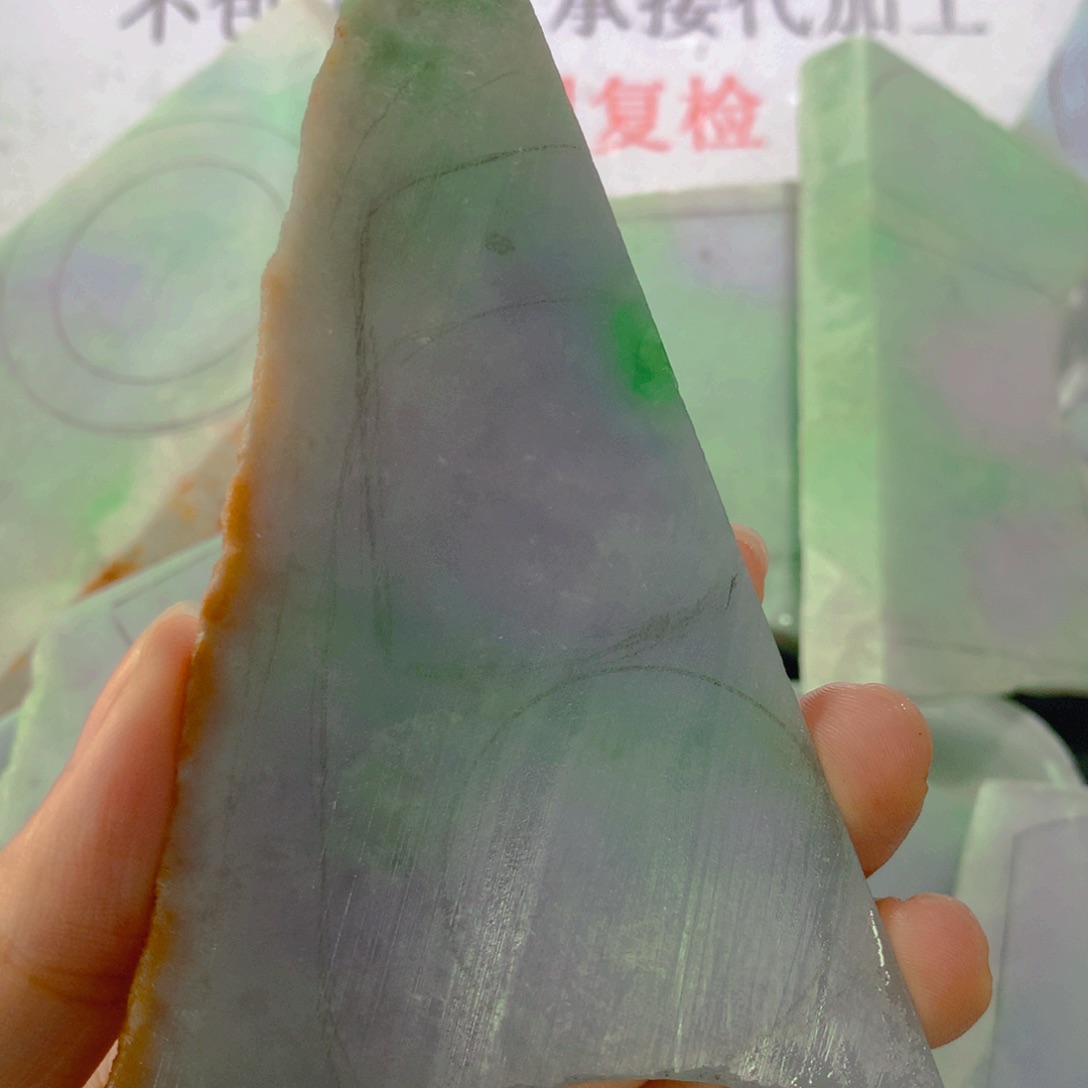 裸石翡翠天然缅甸a货f8