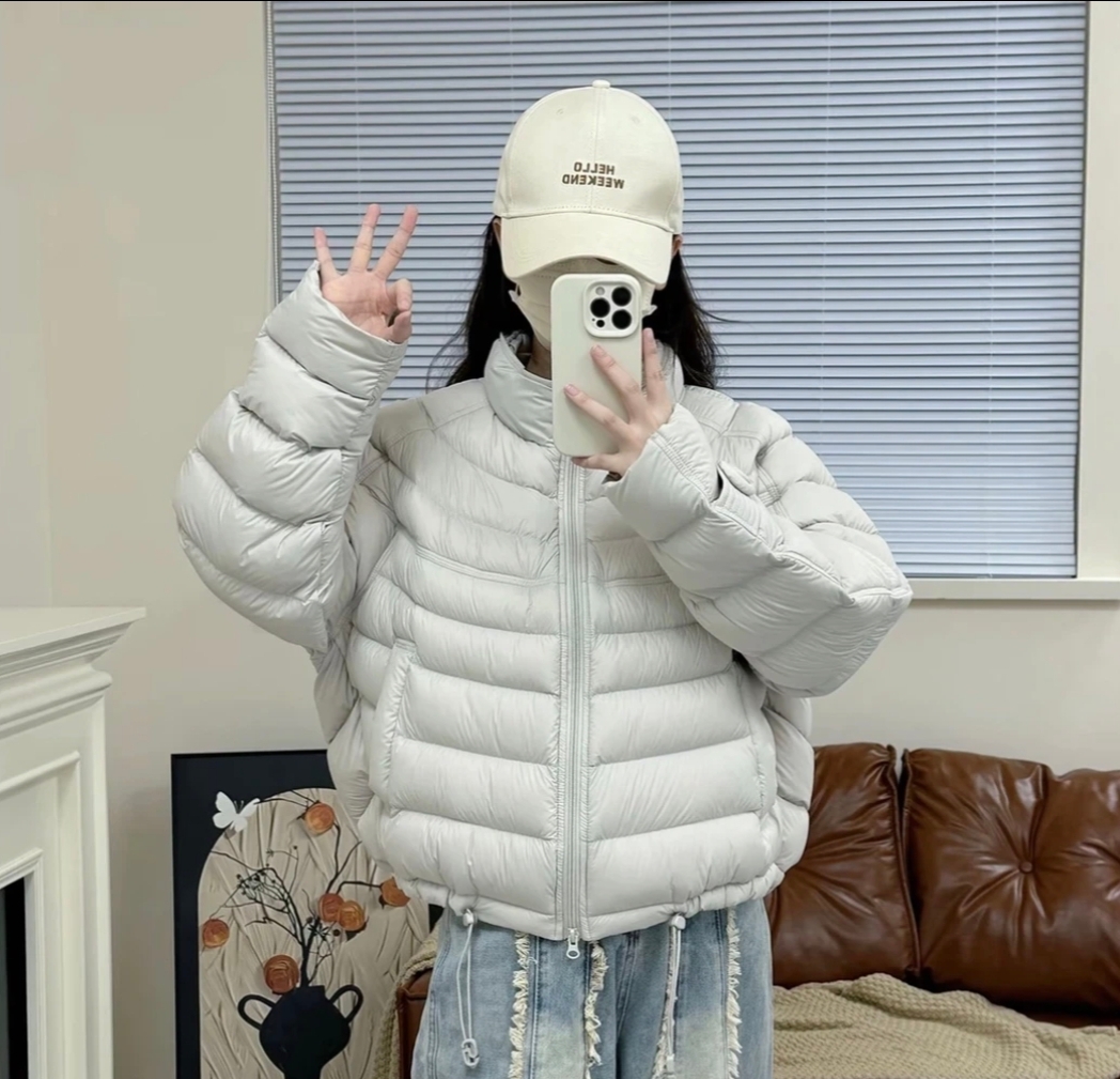 爆款排骨棉服2025女新款爆款秋冬时尚立 领韩版宽松百搭外套棉服