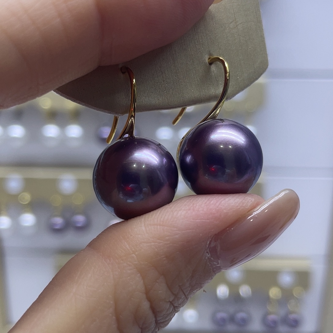 耳饰淡水珍珠银S925镶嵌