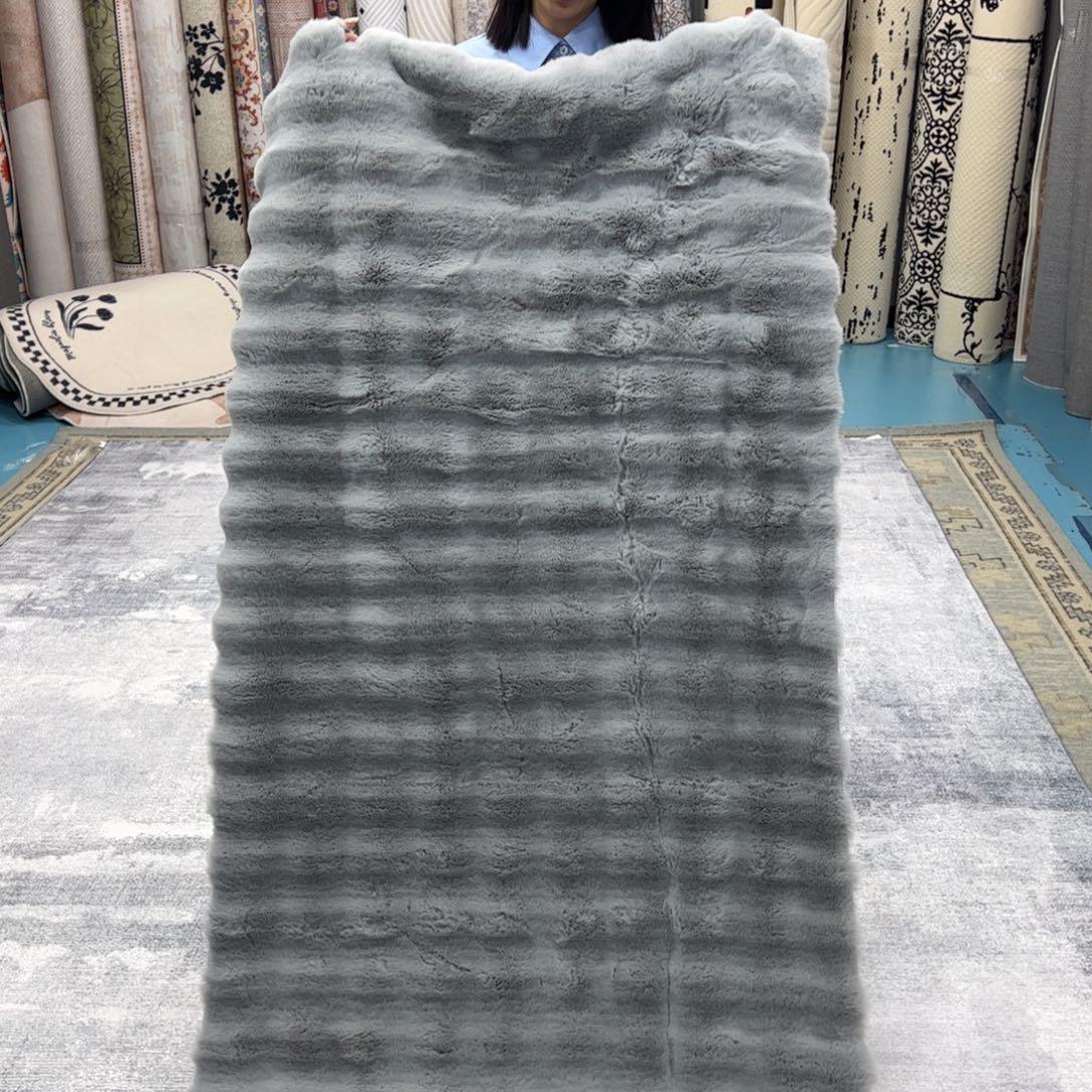 混纺80×200仿兔毛泡泡球麂皮绒瑕疵特价尺寸误差正负1-3厘米