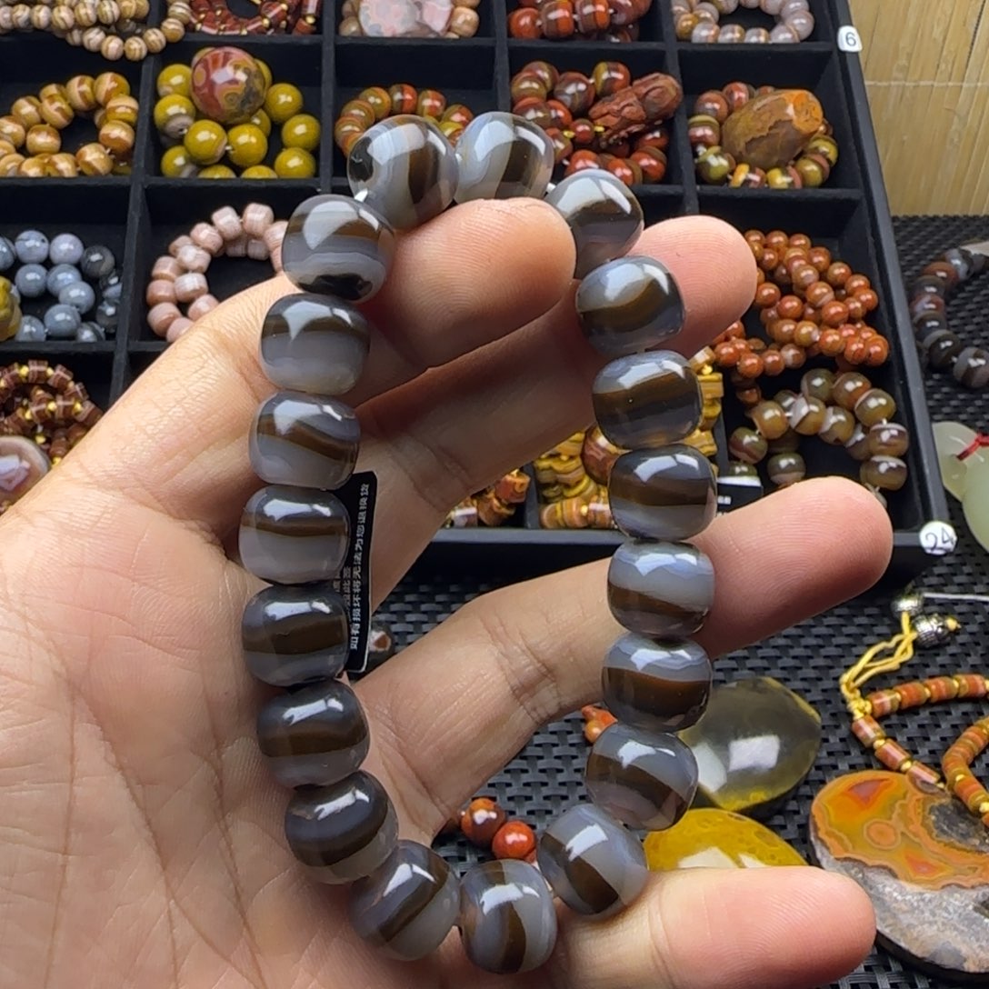玛瑙/玉髓未镶嵌手链