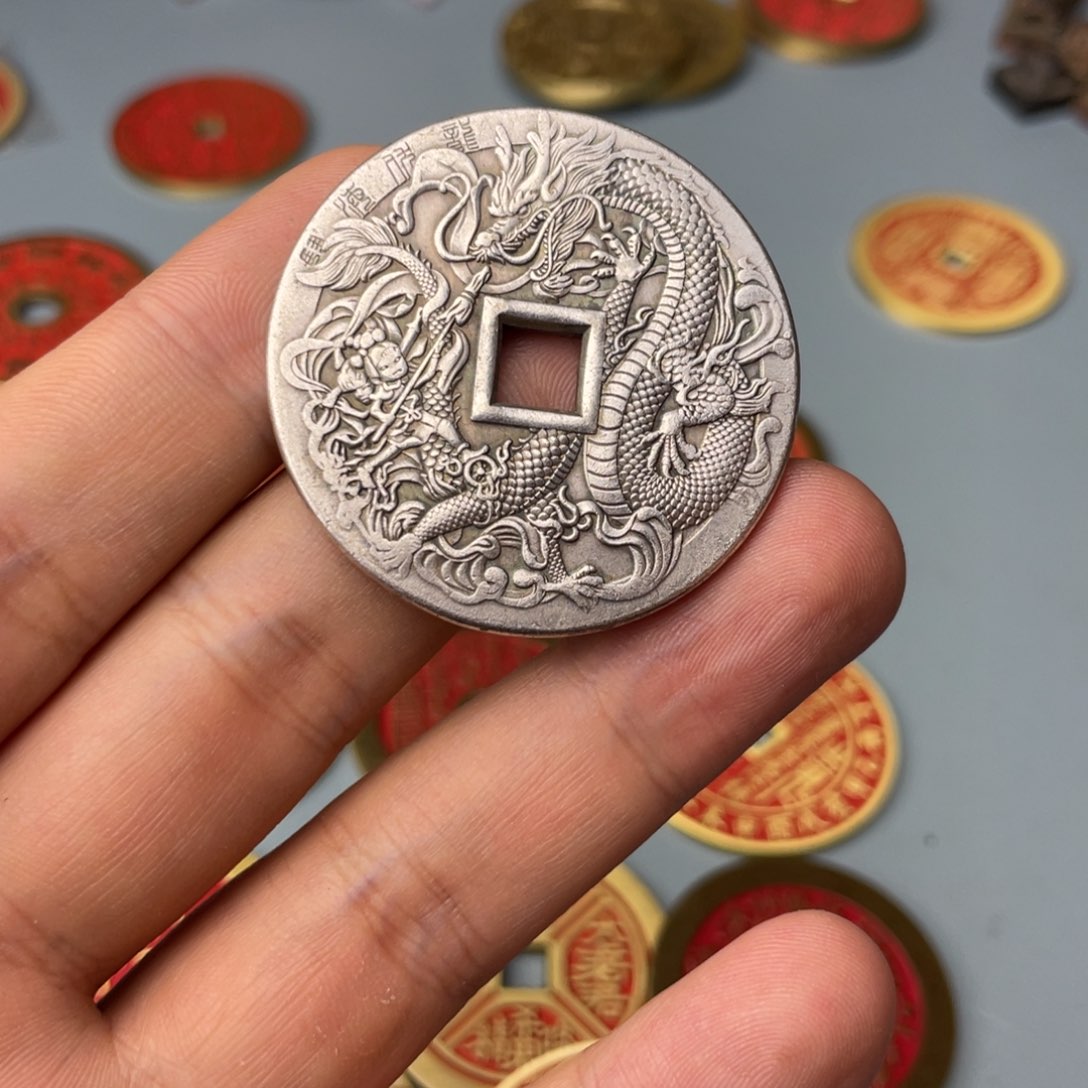 铜现代仿制工艺文创铜币 