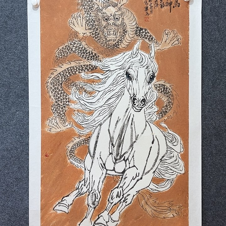 国画知鱼之乐纯手绘
