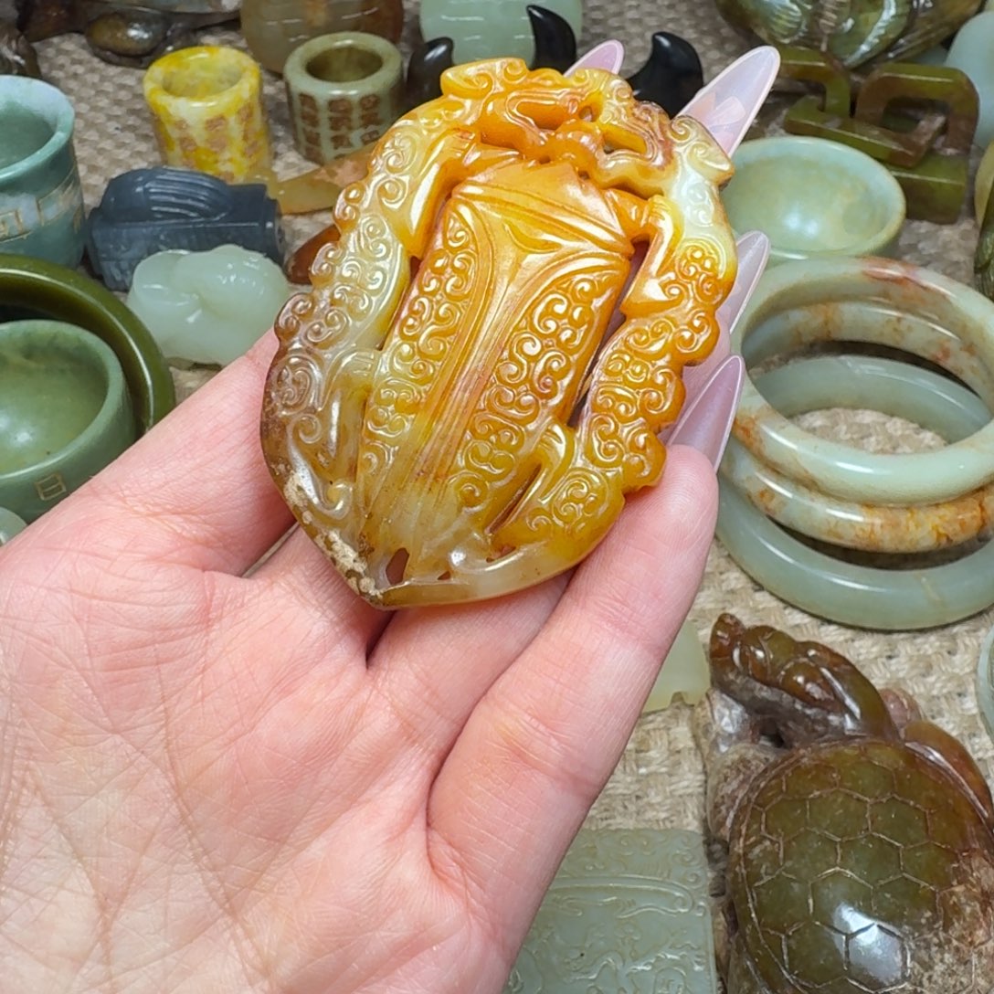 白玉菩提吊坠挂件