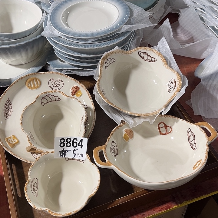 瓷微瑕外贸餐具8864