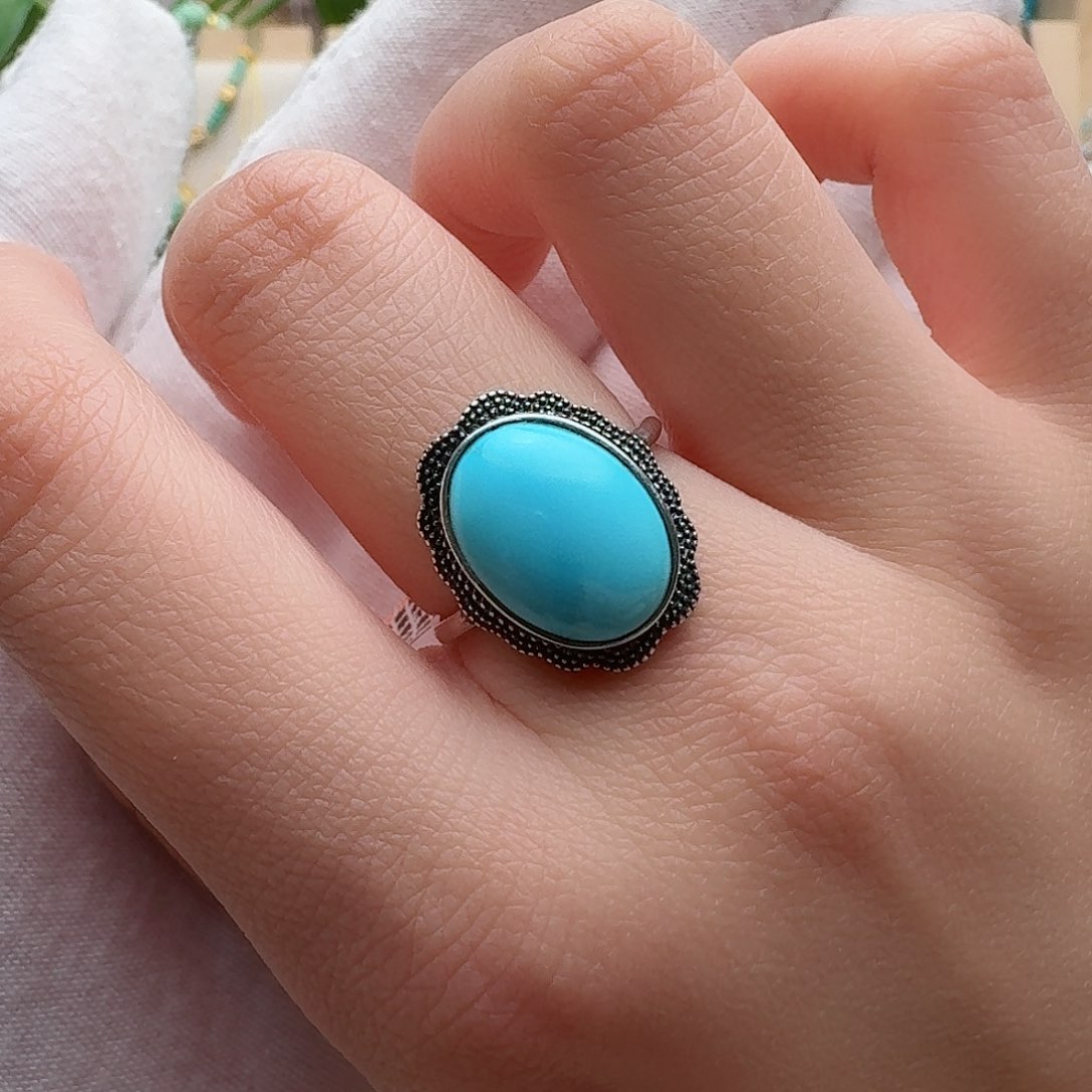 绿松石珠宝奇石银S925镶嵌