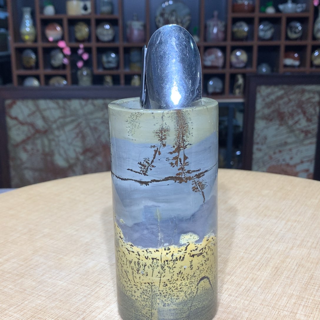 紫砂广西国画石，观赏收藏