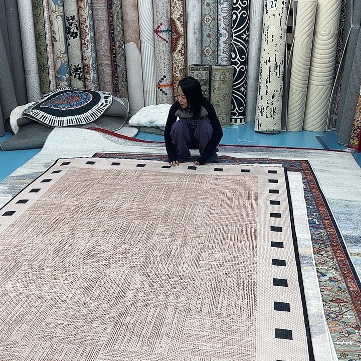 混纺200×300误差±1-3cm精编细砂仿羊绒棉布底微瑕