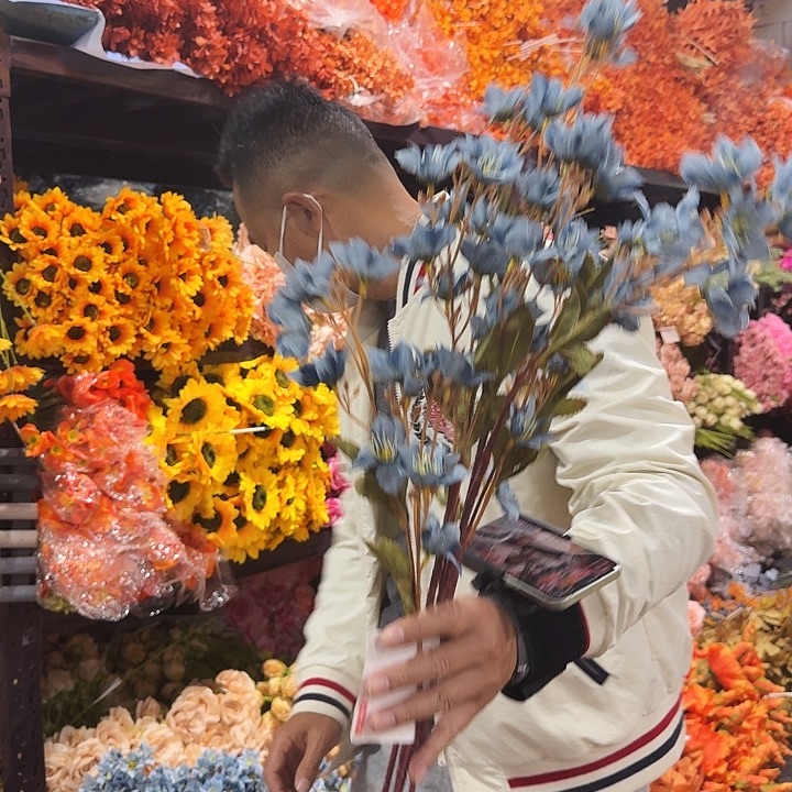 蓝色丁香花10支装