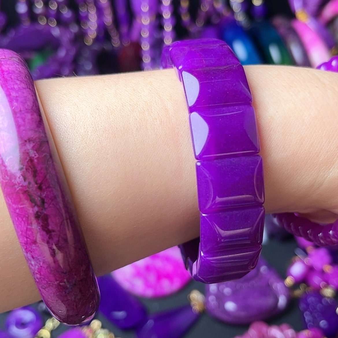 【闪购商品】琉璃DIY凝胶玉华果冻紫手牌爆款卡16含量高