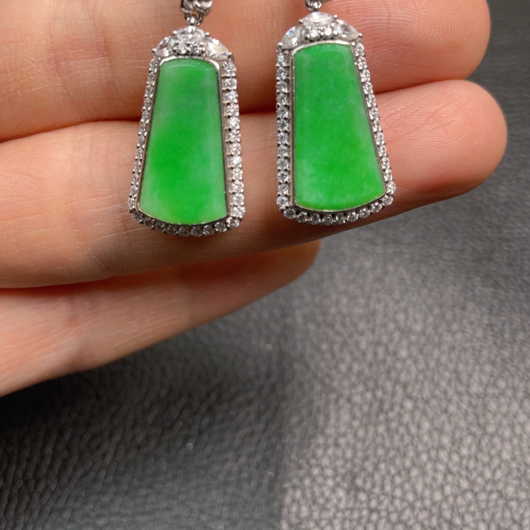 翡翠吊坠(不含链)银S925镶嵌吊坠