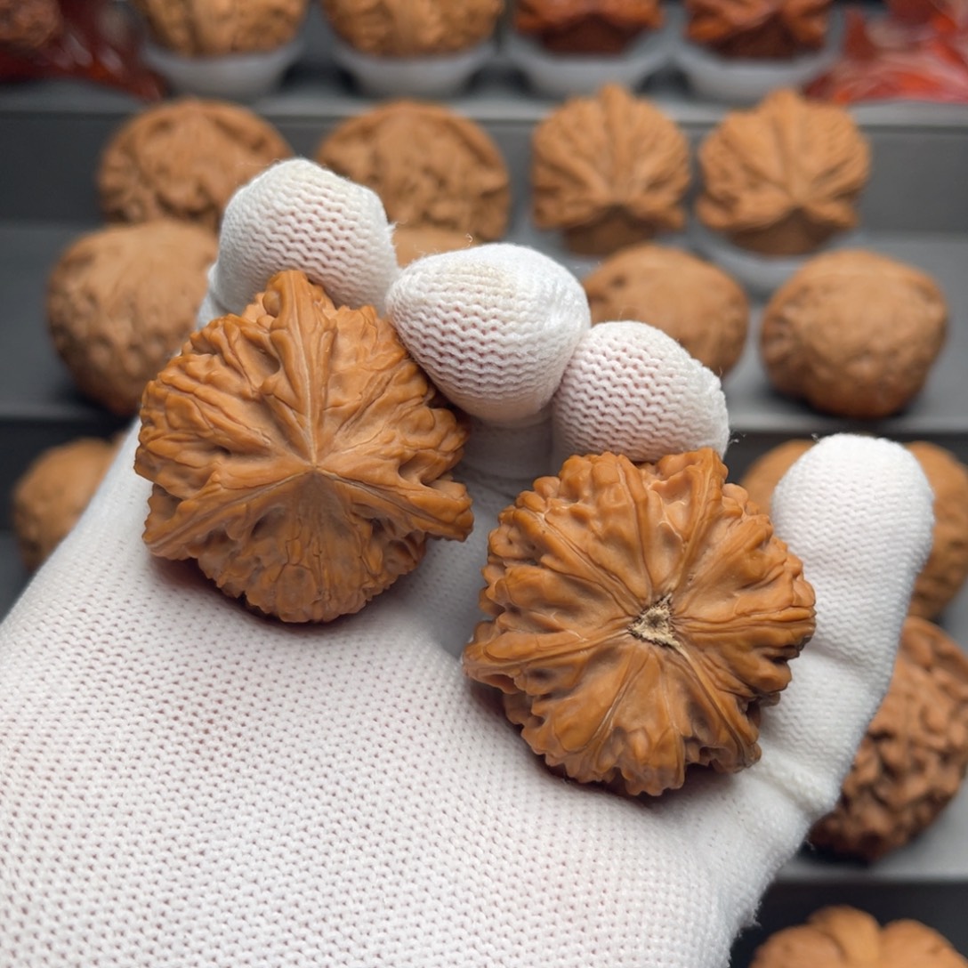 红***驴把件文玩核桃御龙