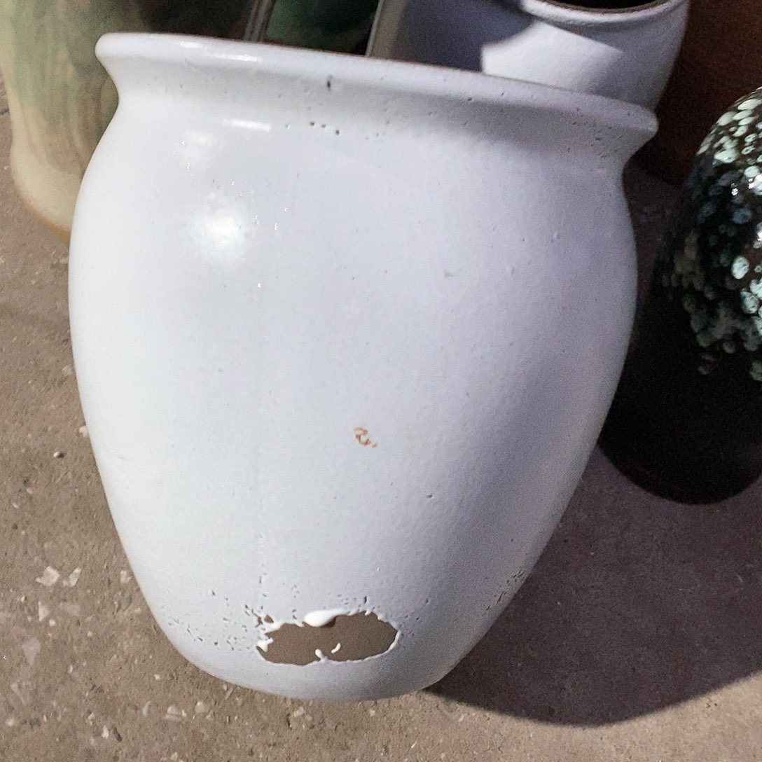 紫砂花盆大瑕疵口27高30