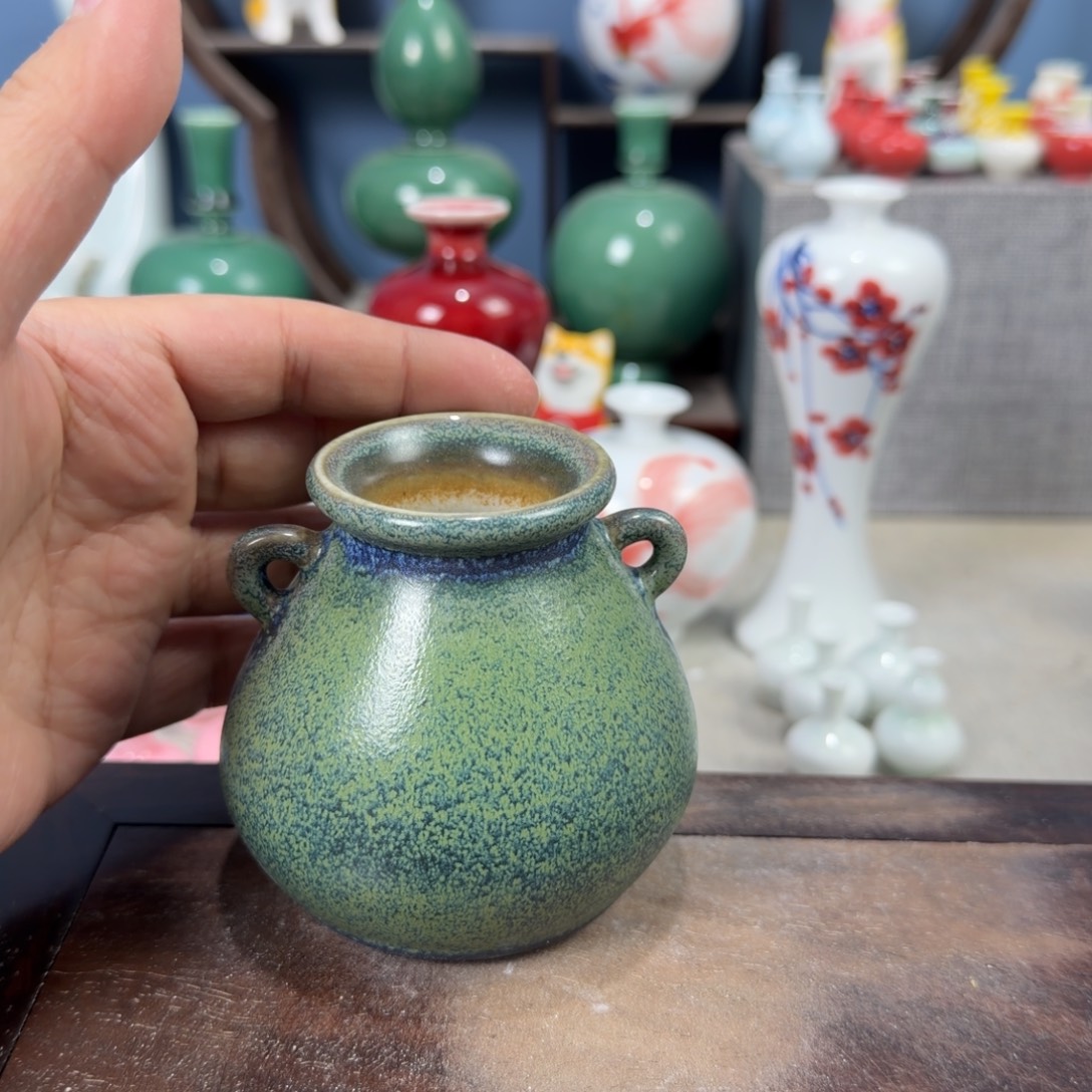 陶瓷手工小花器摆件