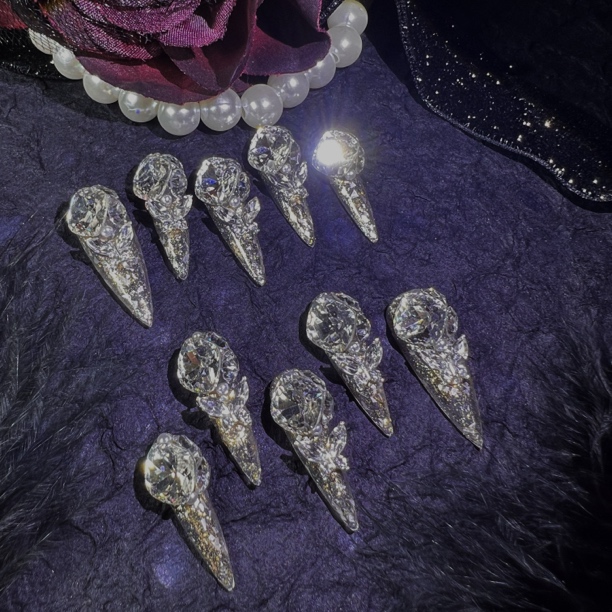 纯手工满钻重工轻奢穿戴甲合集