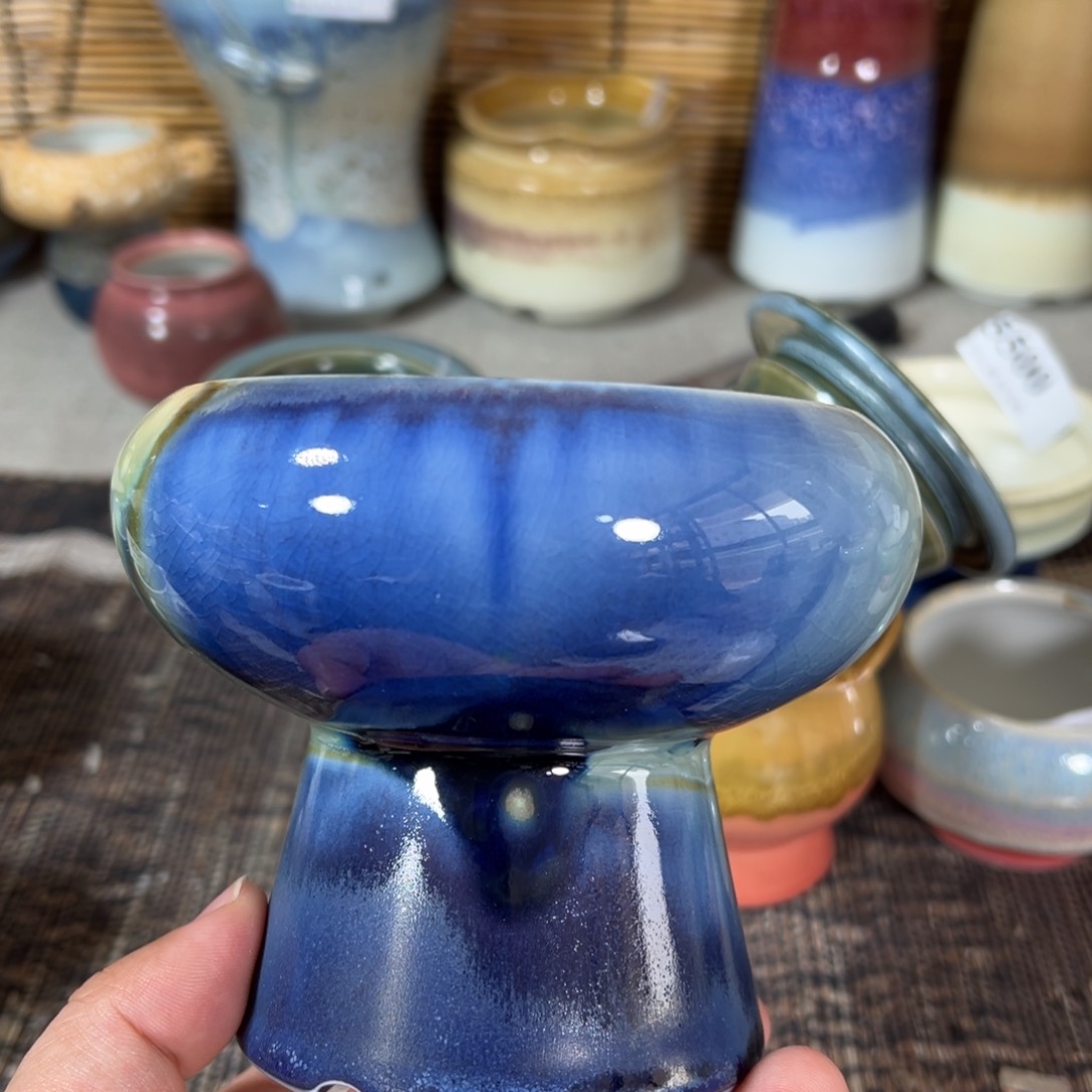 红陶口9高9 景德镇手工花盆