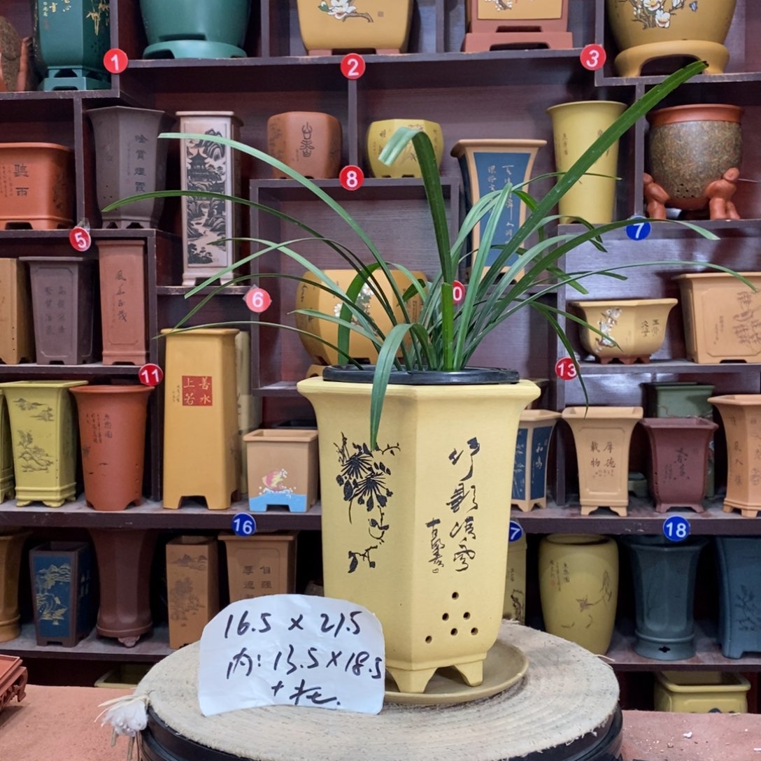 紫砂艺术紫砂花盆